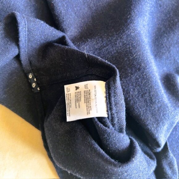 Report Collection Mens Flannel Shirt M Navy Button Down Soft Touch read - Picture 5 of 7